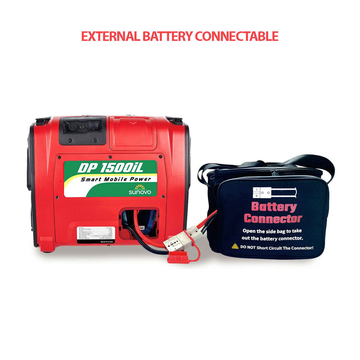 Sunovo Portable Power Station | 1500W | Solar Inverter Generator