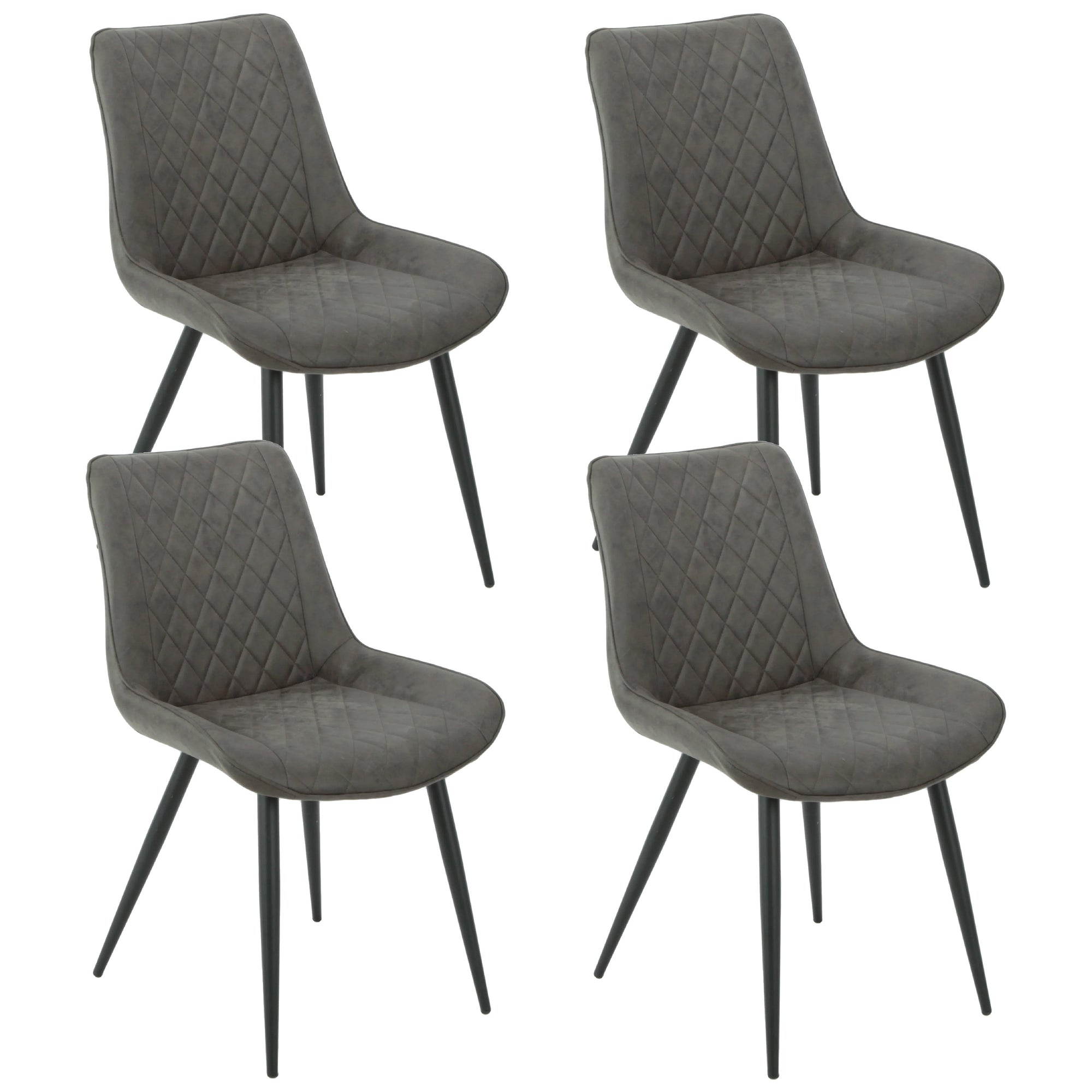 Tyler Fabric Chair | Set of 4 | Grey