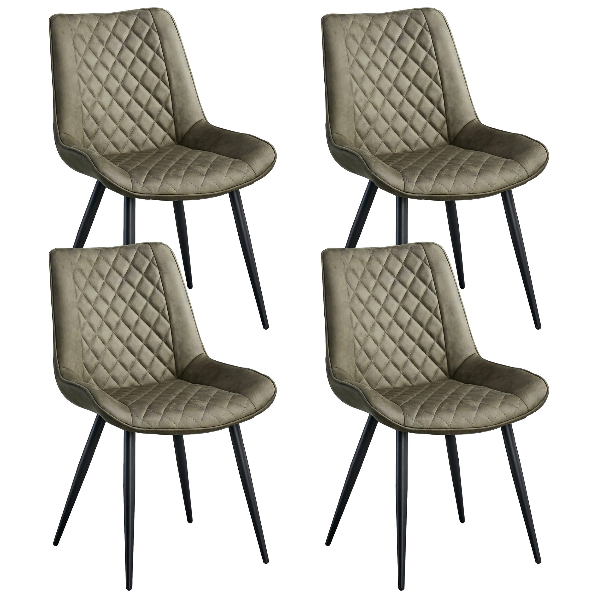 Tyler Fabric Chair | Set of 4 | Olive Green