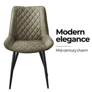 Tyler Fabric Chair | Set of 4 | Olive Green