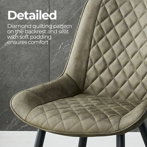 Tyler Fabric Chair | Set of 4 | Olive Green
