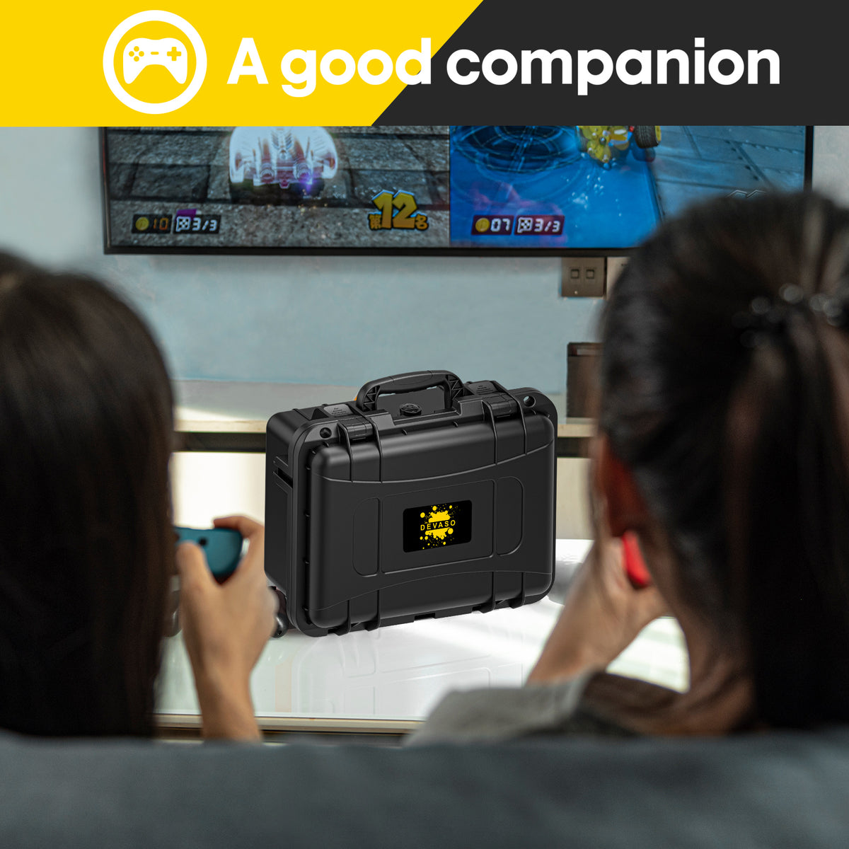 DEVASO Carrying Case for Nintendo Switch OLED | Professional Safe Hard Case | Black