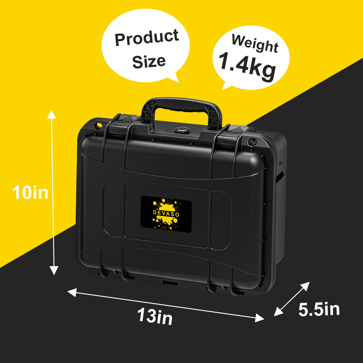 DEVASO Carrying Case for Nintendo Switch OLED | Professional Safe Hard Case | Black