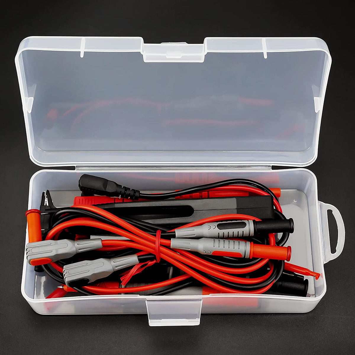 KAIWEETS Electrician Test Leads Kit | Soft Silicone | CAT III 1000V & CAT IV 600V | 9-Piece Set with Alligator Clips