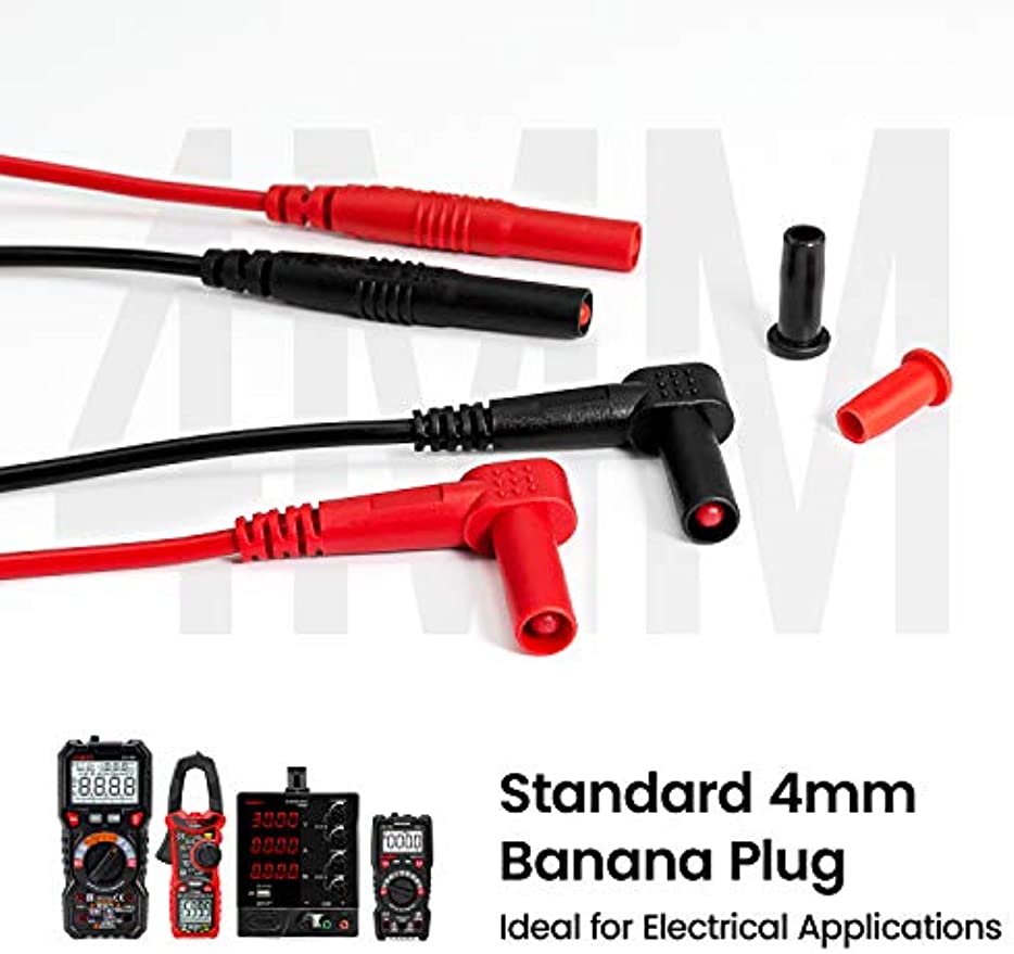 KAIWEETS Multimeter Test Leads Kit | 23-Piece | Replaceable Probes, Alligator Clips, Test Hooks for Digital Meters