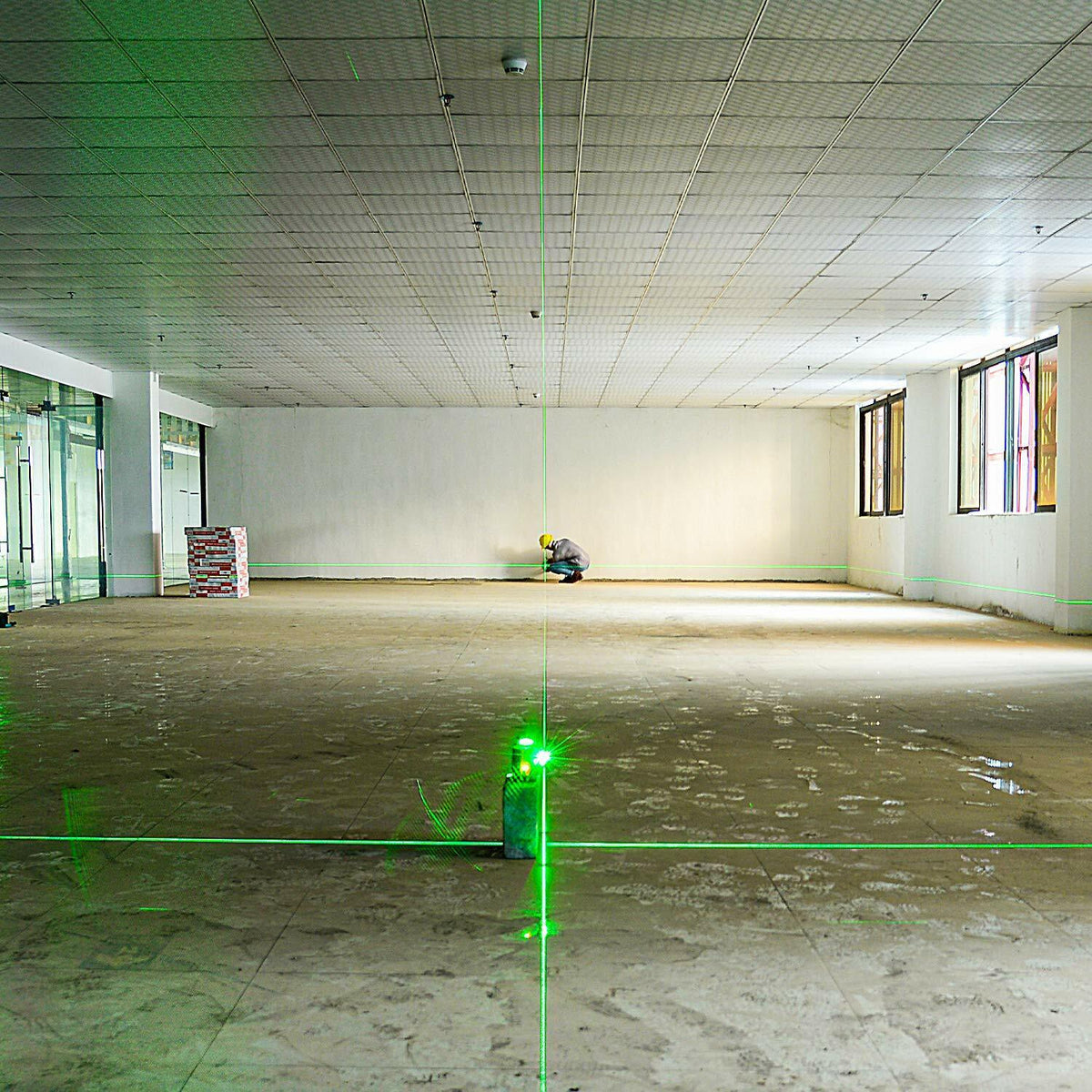 KAIWEETS Green Laser Level | KT360A | 3 x 360° Rotary Self-Leveling | 1 Rechargeable Battery
