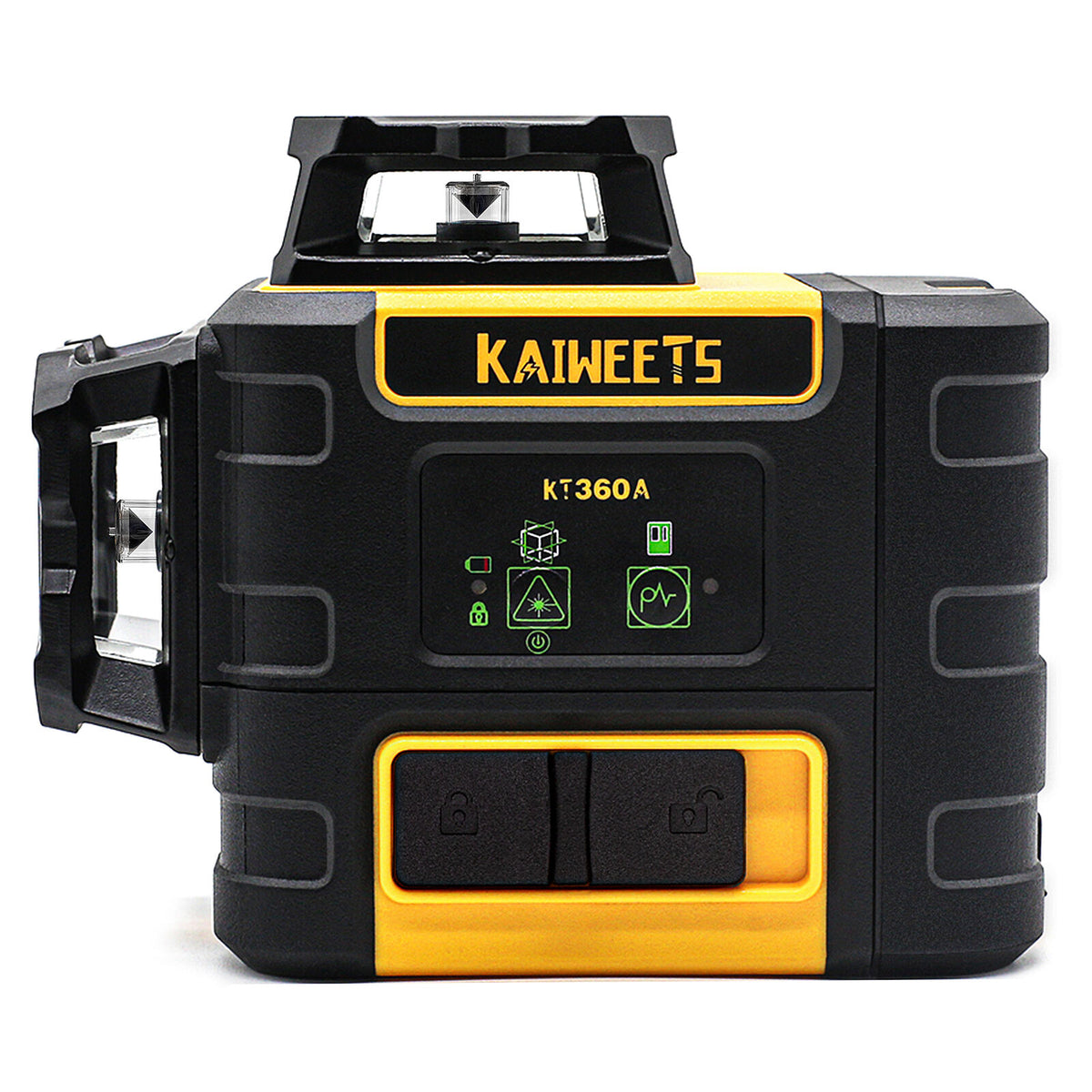 KAIWEETS Green Laser Level | KT360A | 3 x 360° Rotary Self-Leveling | 1 Rechargeable Battery