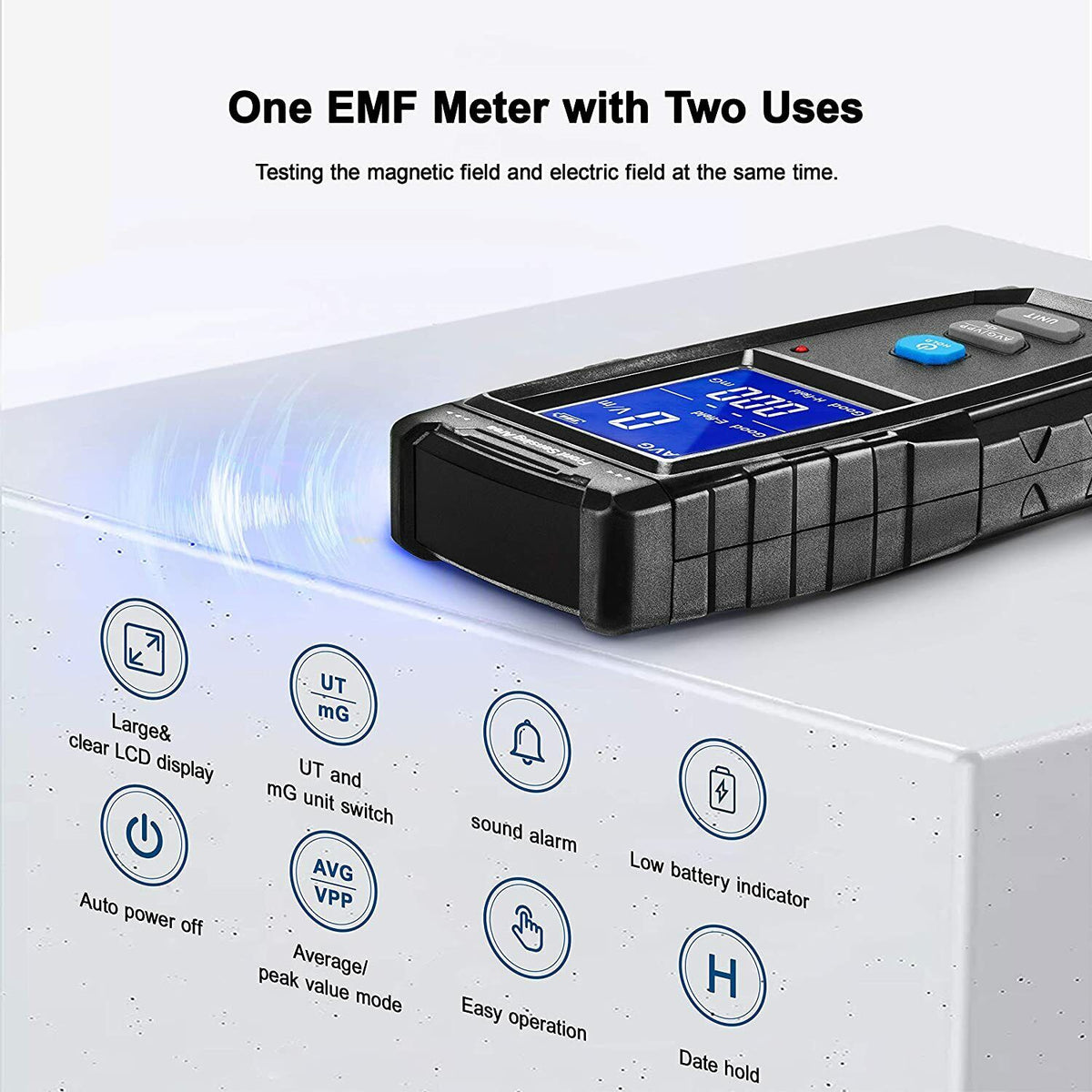 ERICKHILL Digital EMF Meter | Electromagnetic Field Radiation Detector Machine