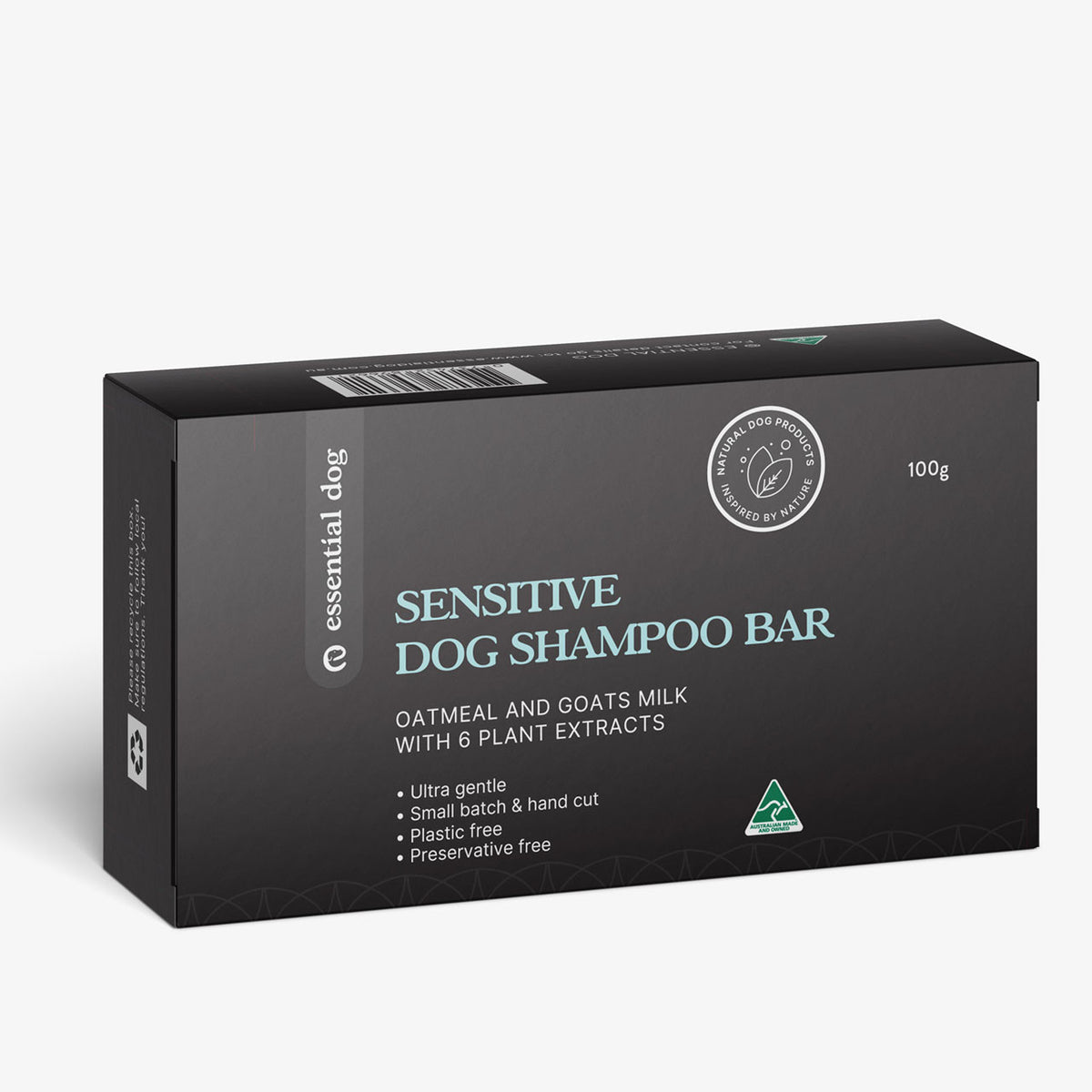 Essential Dog Sensitive Shampoo Bar | Oatmeal & Goatsmilk | Hypoallergenic Pet Care