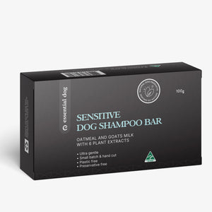 Essential Dog Sensitive Shampoo Bar | Oatmeal & Goatsmilk | Hypoallergenic Pet Care