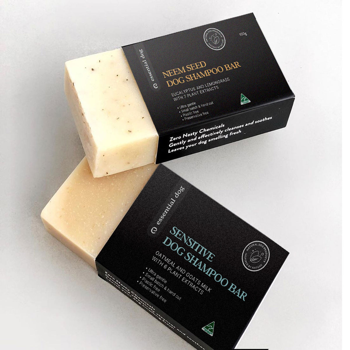 Essential Dog Sensitive Shampoo Bar | Oatmeal & Goatsmilk | Hypoallergenic Pet Care