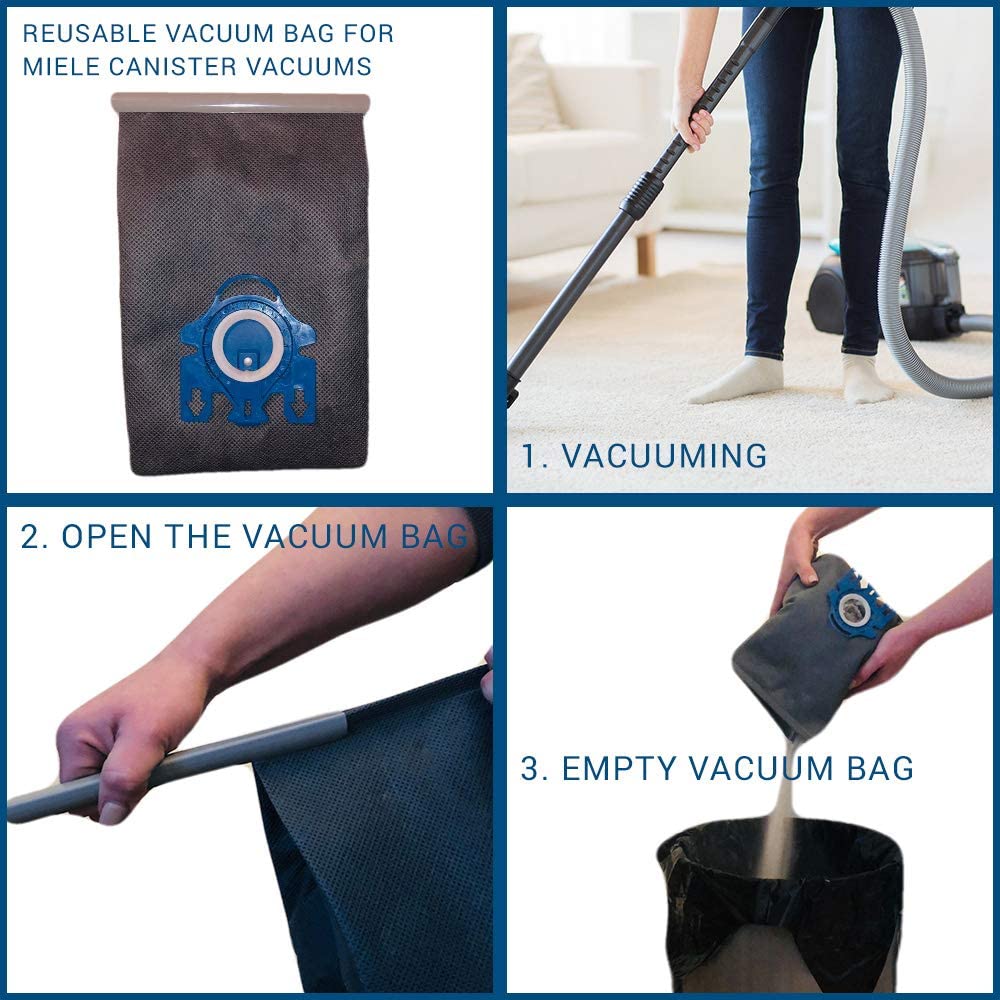 Reusable Vacuum Cloth Bags | Compatible with Miele GN & FJM Vacuum Cleaners