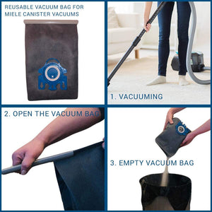 Reusable Vacuum Cloth Bags | Compatible with Miele GN & FJM Vacuum Cleaners