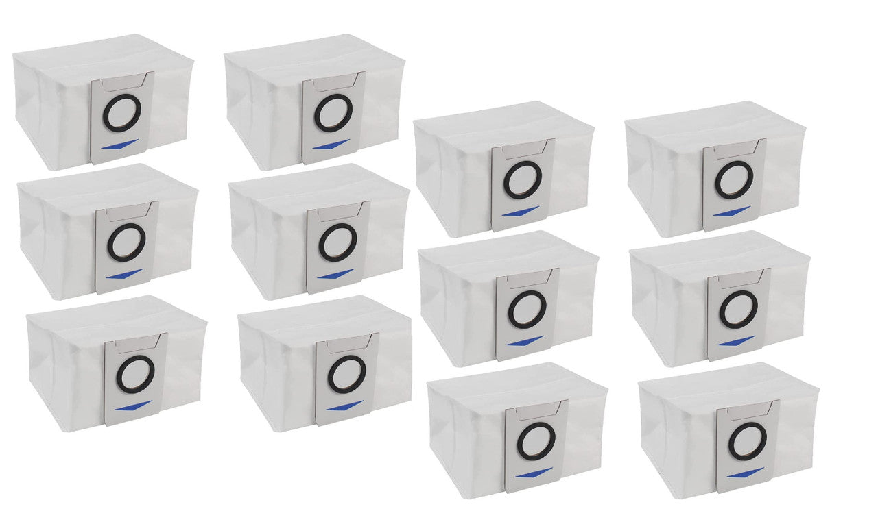 12x Auto Empty Station Dust Bags | Compatible with Ecovacs Deebot X1 Omni Series Robots