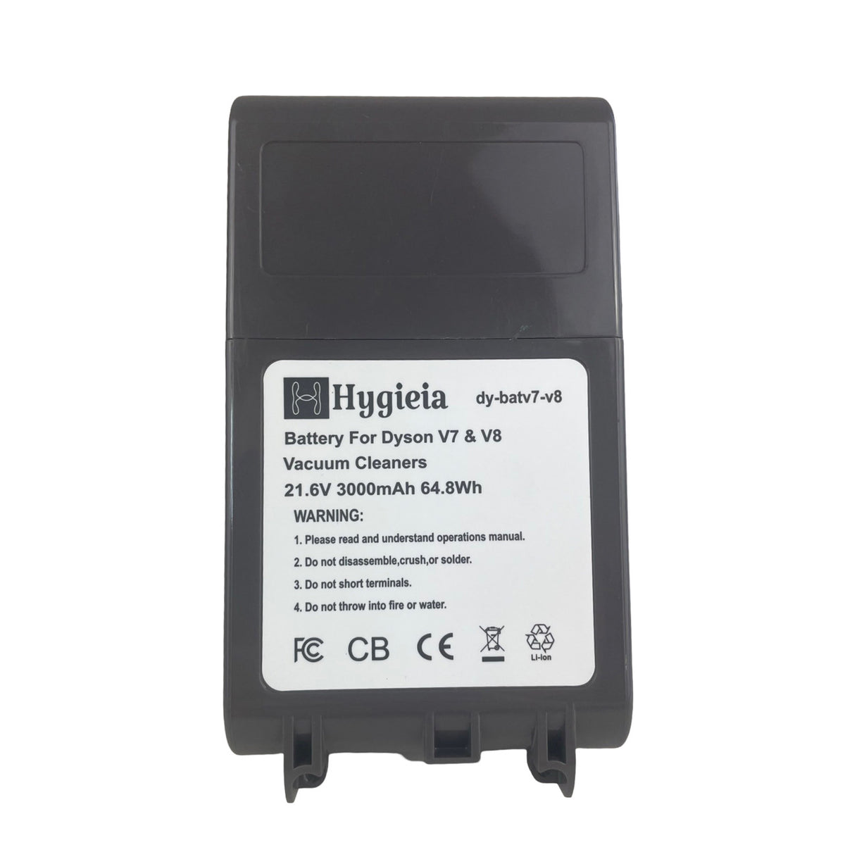 Hygieia Battery | Dual Fit for Dyson V7 & V8 (SV10, SV11, SV25, SV37) Models