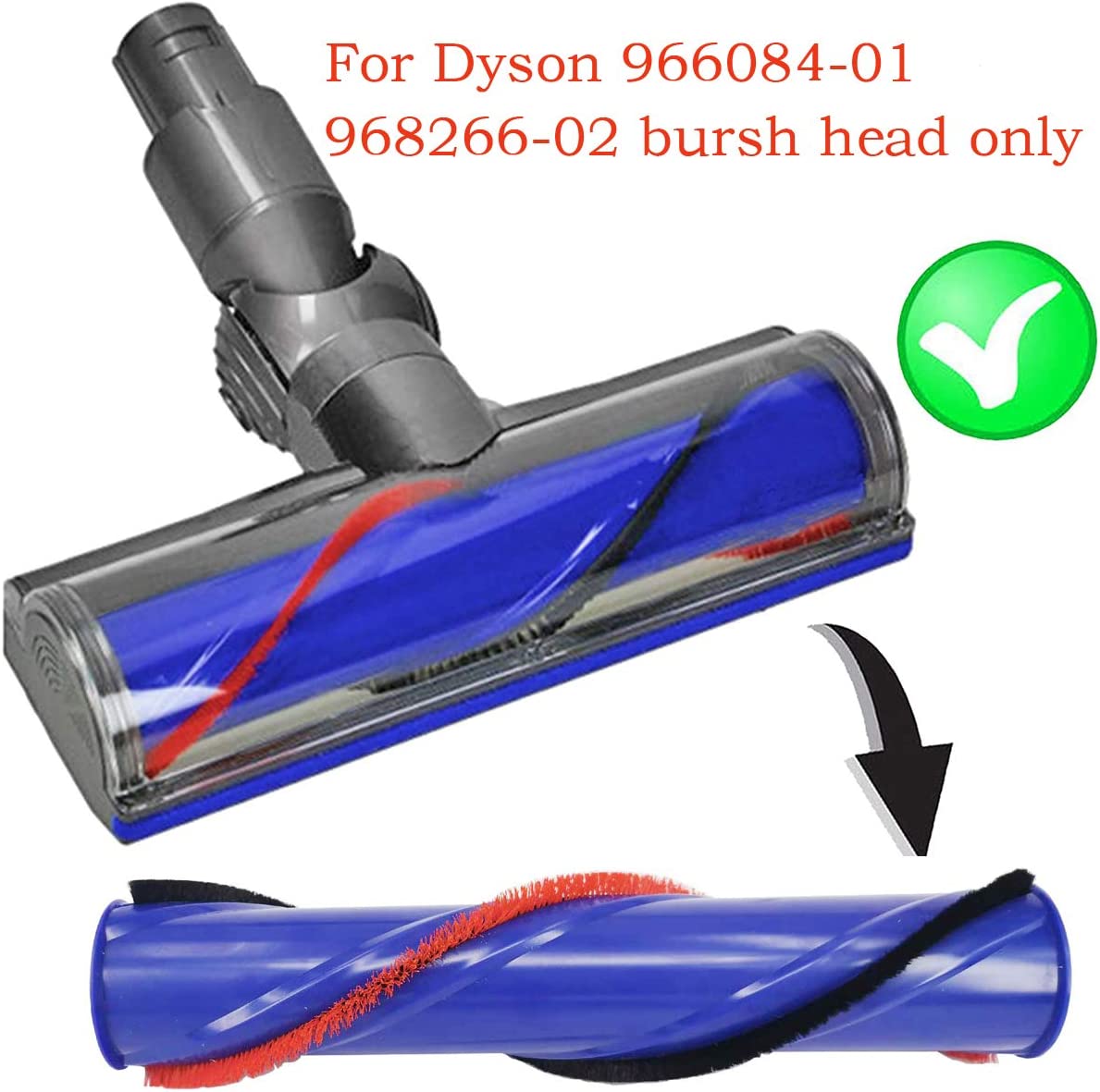 Roller Brush | Compatible with Dyson V6 Absolute, Motorhead, Animal Origin & Animal Extra