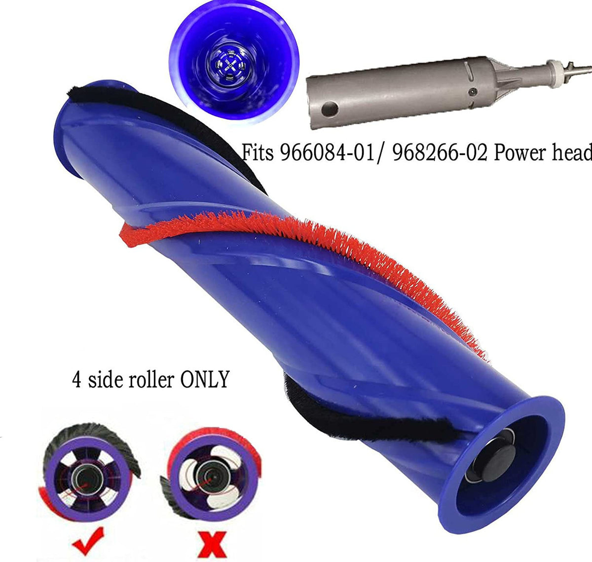 Roller Brush | Compatible with Dyson V6 Absolute, Motorhead, Animal Origin & Animal Extra