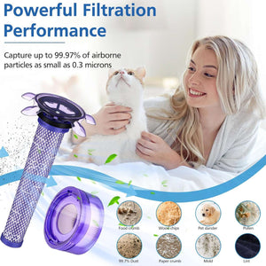 Hygieia Filter Kit | For Dyson V7 Advanced SV37 & V8 | With Star Pre-Filter SV25 | Replacement Set