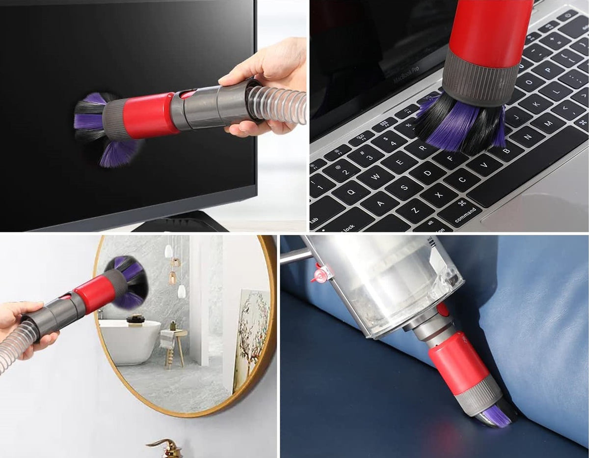 Scratch-Free Self-Cleaning Dusting Brush | Compatible with Dyson V7, V8, V10, V11, V12 & V15