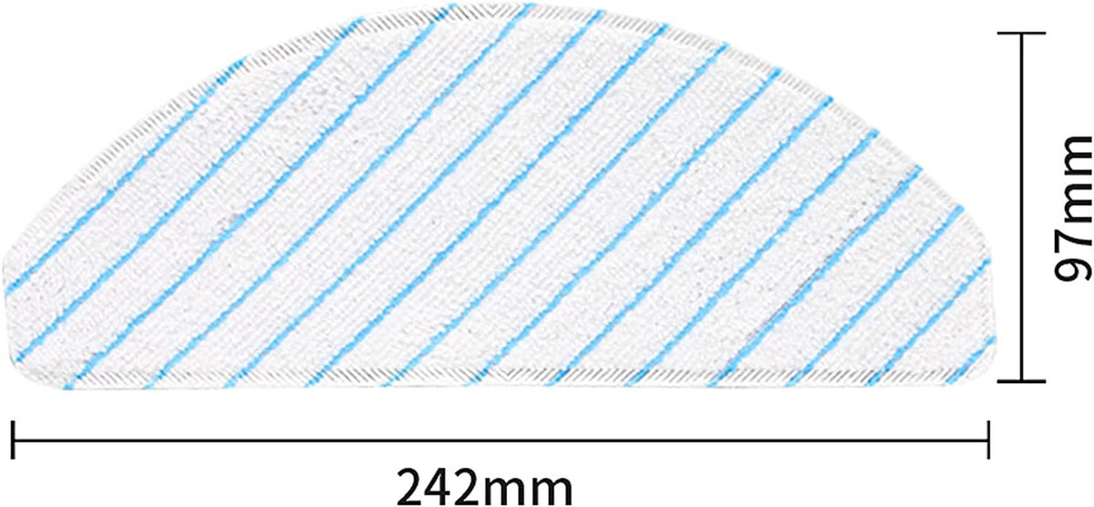 10 X Mopping Pads | Compatible with Ecovacs Deebot T9/T9+/N8 PRO/N8 PRO+/N8/N8+/NEO/T8/T8+/T8 AIVI/X1 PLUS/T10 PLUS