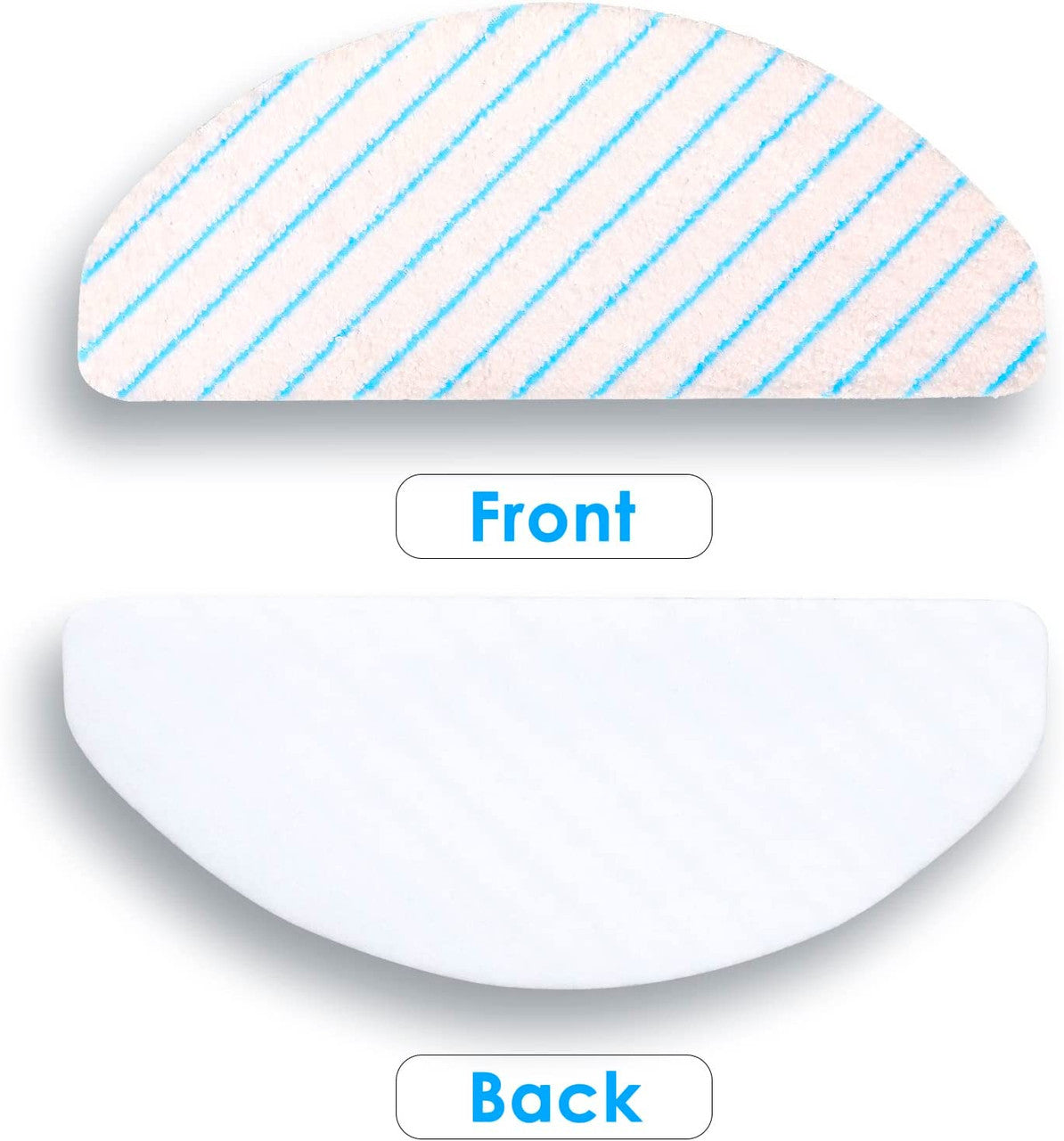 10 X Mopping Pads | Compatible with Ecovacs Deebot T9/T9+/N8 PRO/N8 PRO+/N8/N8+/NEO/T8/T8+/T8 AIVI/X1 PLUS/T10 PLUS