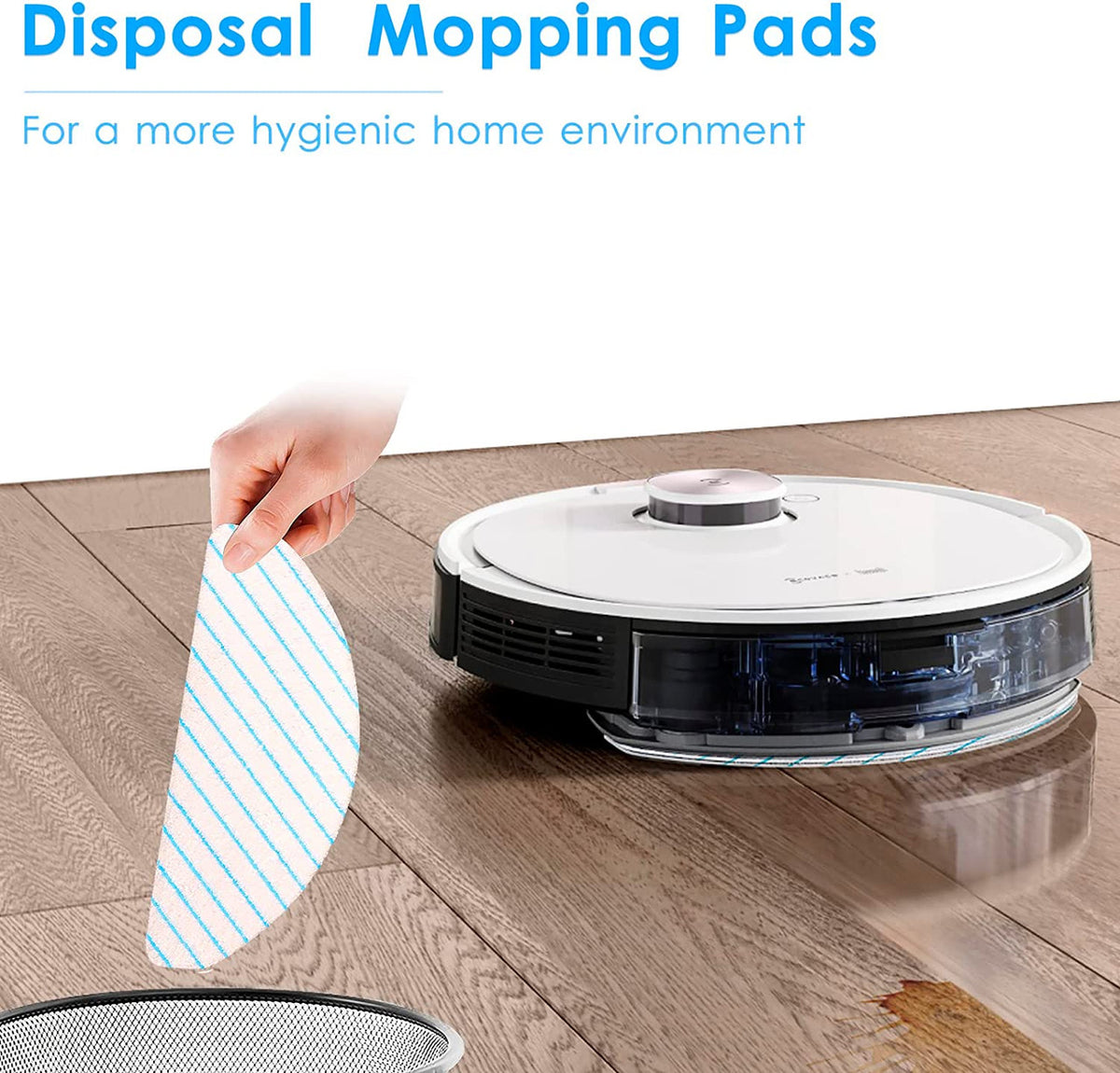 10 X Mopping Pads | Compatible with Ecovacs Deebot T9/T9+/N8 PRO/N8 PRO+/N8/N8+/NEO/T8/T8+/T8 AIVI/X1 PLUS/T10 PLUS