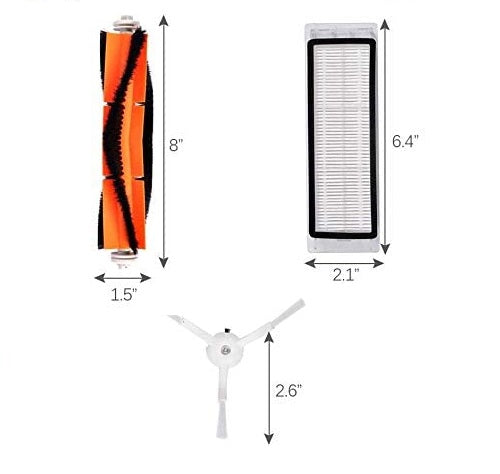 Replenishment Kit | Compatible with Xiaomi Roborock S6, S5, E35, E20, Mi Robot Vacuum Cleaners