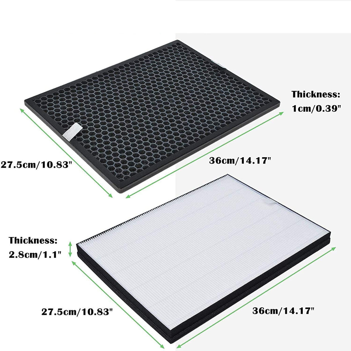 Filter Kit | Compatible with Philips FY1413/FY1410, 1000 Series Carbon & HEPA Air Purifiers