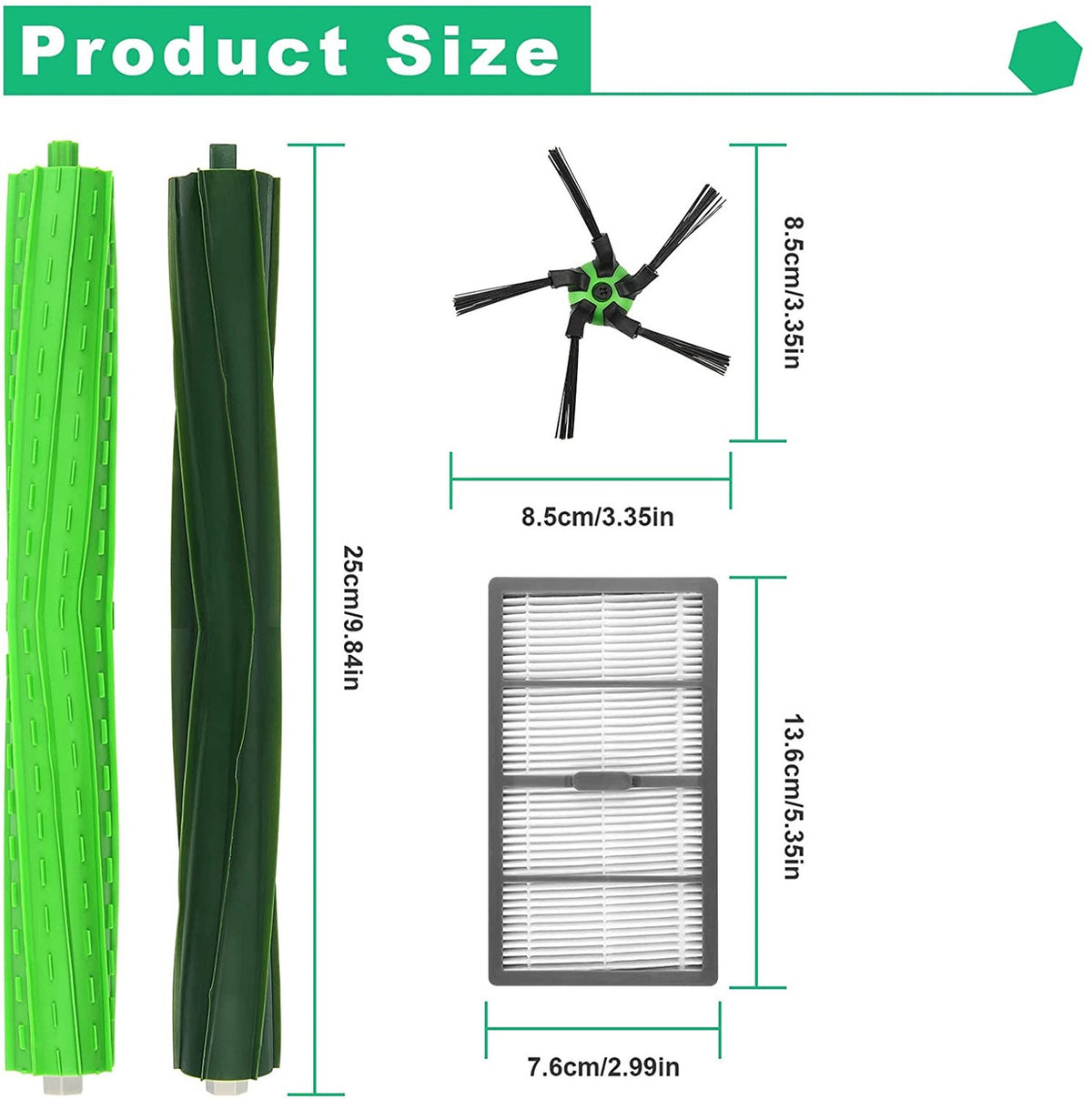Replenishment Kit | Compatible with iRobot Roomba S Series (S9, S9+) Robot Vacuum Cleaners