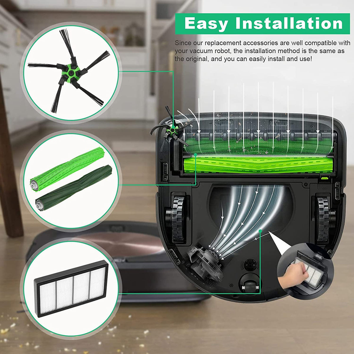 Replenishment Kit | Compatible with iRobot Roomba S Series (S9, S9+) Robot Vacuum Cleaners