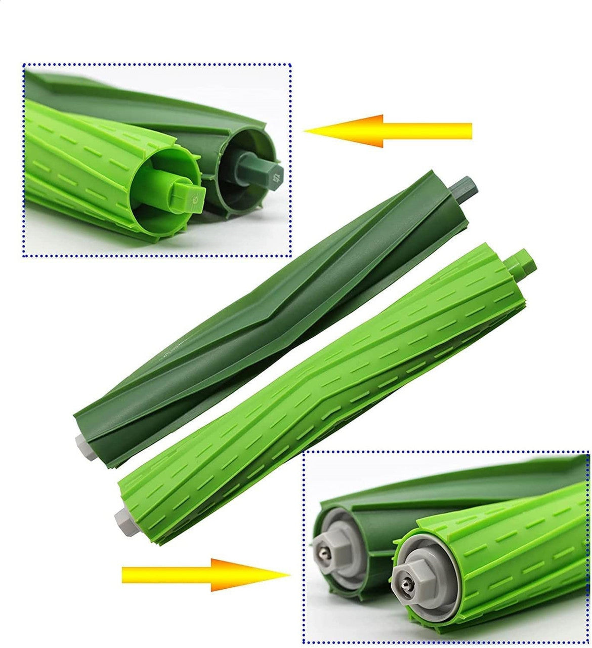 Rolling Brush Extractor Set | Compatible with iRobot Roomba I, E & J Series