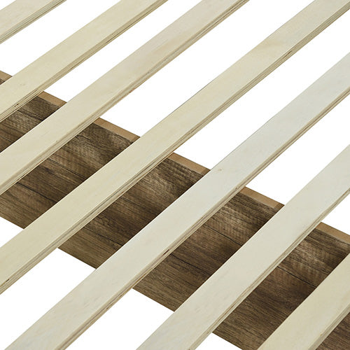 5-Piece Bedroom Suite | Natural Wood-like MDF | Double Size Oak Colour Bed | Bedside Table | Tallboy & Dresser