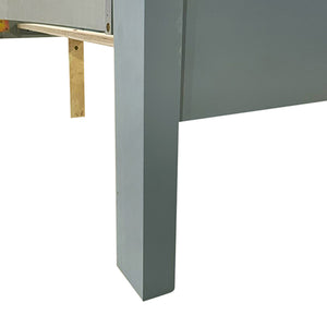 4-Piece Bedroom Suite | Solid Wood & MDF | Queen Size | Grey Colour | Bed, Bedside Table & Tallboy