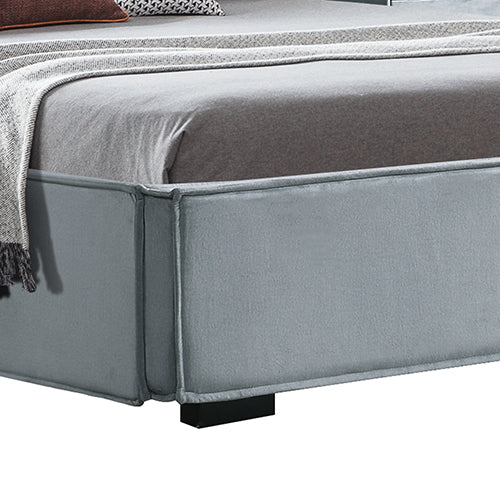 Estella Queen Bed Frame | Fabric Upholstery | KD Slat | Black