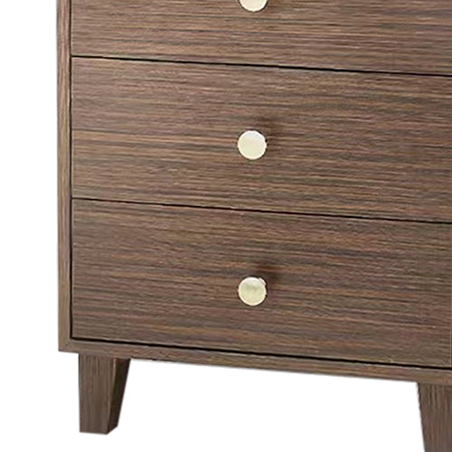 Bedside Table | MDF | 3 Drawers | Side Table | Nightstand | Brown Colour