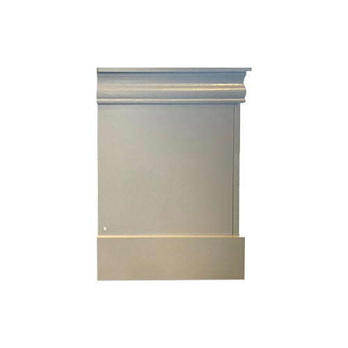 Bedside Table | Grey Colour | 2 Drawers | Night Stand | Solid Wood | Metal Handles