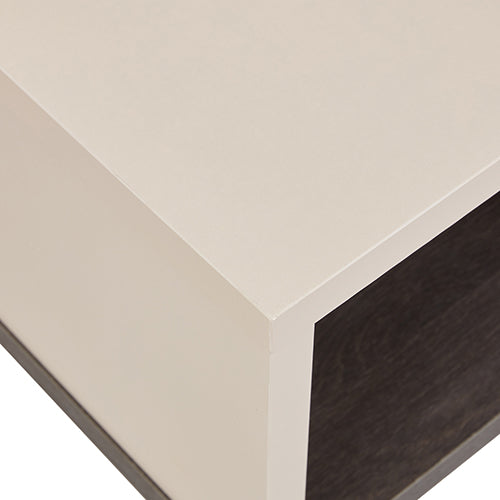 Coffee Table | 2 Open Storage Cabinets | MDF | Champagne Colour