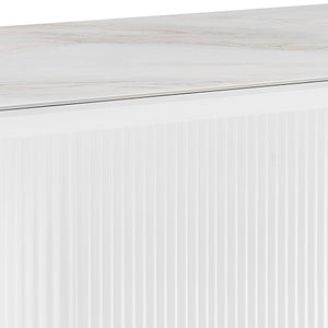 Dining Table | Ceramic Table Top | MDF Base | Stainless Steel Legs | Modern Kitchen Table