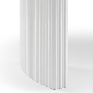 Dining Table | Sintered Stone Top | MDF Base | High Gloss White Finish | Modern Kitchen Table