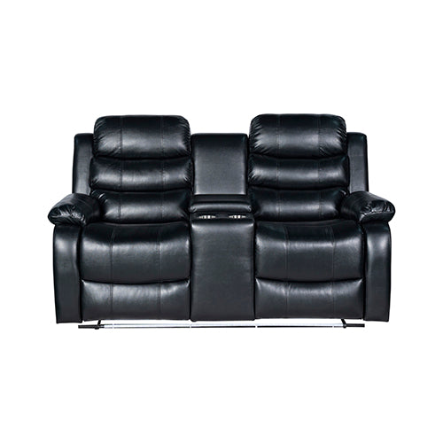 Chelsea 2R Seater Recliner Sofa | Finest Leatherette | Feature Console | LED Light | Ultra Cushioned