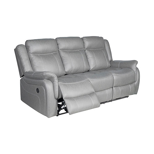 3-2-1 Seater Finest Grey Fabric Recliner Sofa | Sturdy Construction | Metal Mechanism