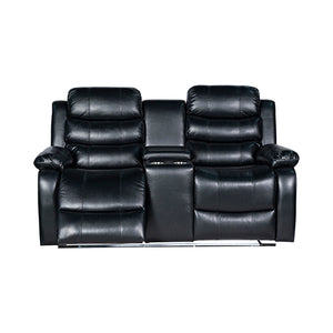 Chelsea 3R+1R+1R Seater Recliner Sofa | Finest Leatherette | Feature Console | LED Light | Ultra Cushioned