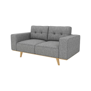 2-3 Seater Fabric Sofa | Upholstery Pocket Spring Wooden Frame | Grey Colour