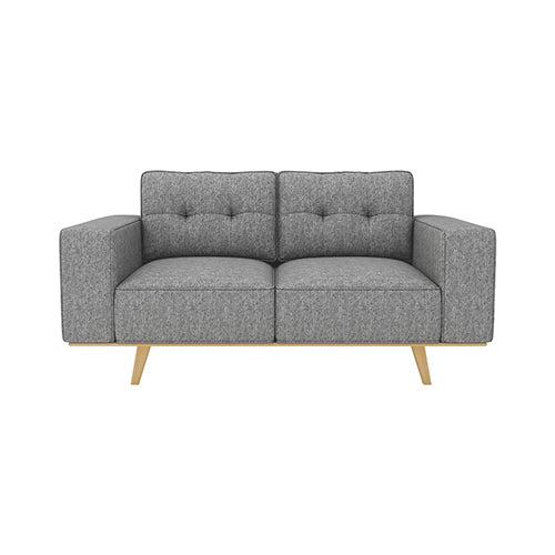 2-3 Seater Fabric Sofa | Upholstery Pocket Spring Wooden Frame | Grey Colour