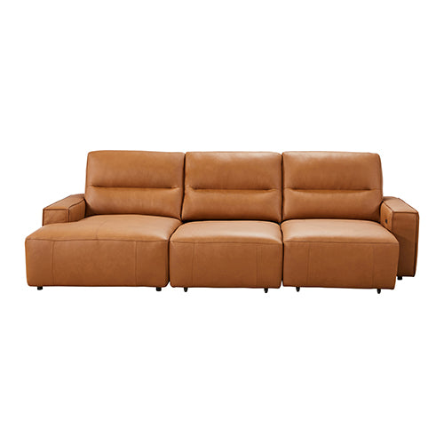 Albany 3 Seater Sectional Chaise | Genuine Leather | Sofa Bed | Comfortable Seating