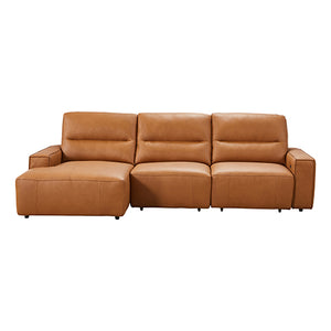Albany 3 Seater Sectional Chaise | Genuine Leather | Sofa Bed | Comfortable Seating