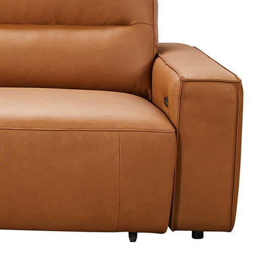 Albany 3 Seater Sectional Chaise | Genuine Leather | Sofa Bed | Comfortable Seating