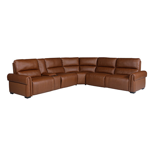 Havana 6 Seater Genuine Leather Recliner Sofa | Power Slide Chaise | Zero Gravity Mechanism