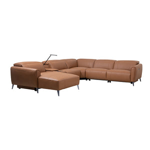 London 5 Seater Corner Sofa Chaise | Genuine Leather | Electric Recliner | Power Slide Left Chaise