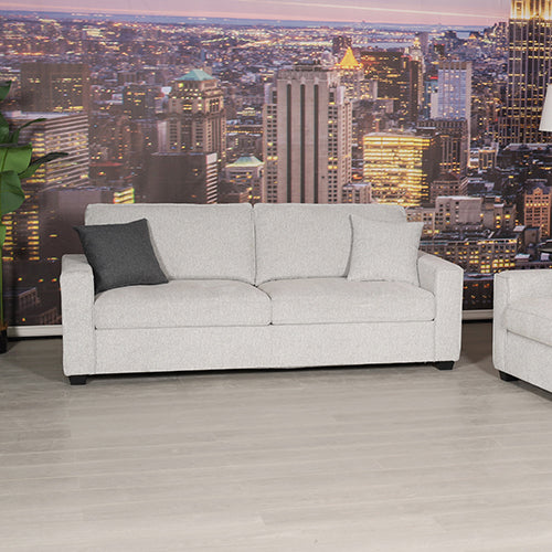 Milano 3 Seater Sofa Set | Polyester Fabric | Multilayer Cushions | Two Pillows Attached | Individual Pocket Spring